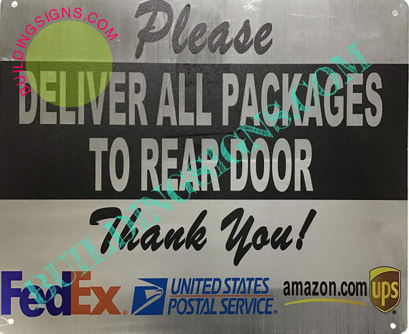 Please Deliver All Packages to Rear Door