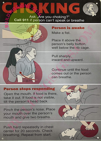 Choking Poster/Choking Signage