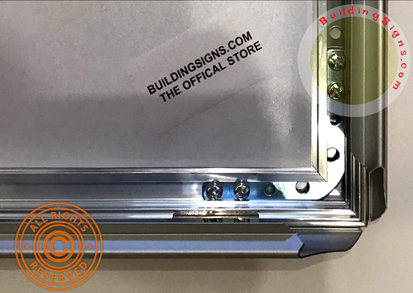 SIGN Elevator Notice FRAME (Silver, Heavy Duty - Aluminum)