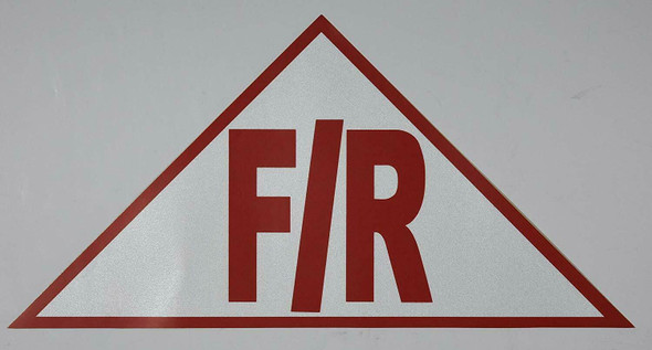 State Truss Construction Sign F/R Triangular ( Sticker)