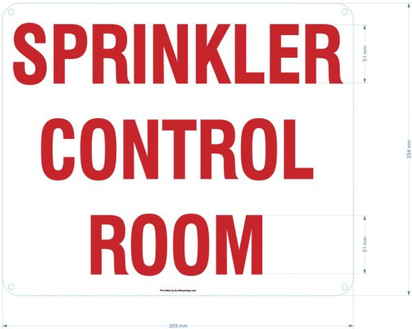 SPRINKLER CONTROL ROOM SIGN