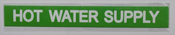 HOT Water Supply (Sticker Green)Signage