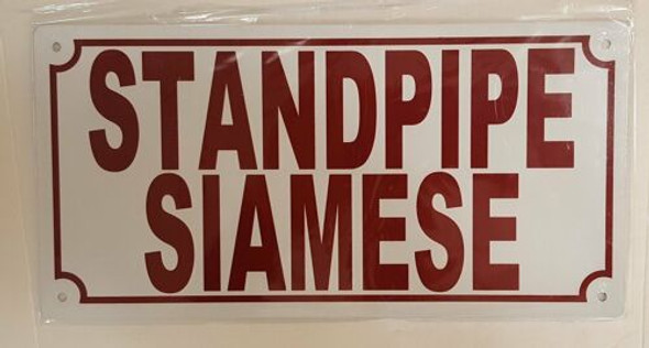 Standpipe Siamese Signage