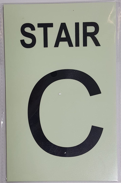 STAIR C Signage GLOW IN THE DARK