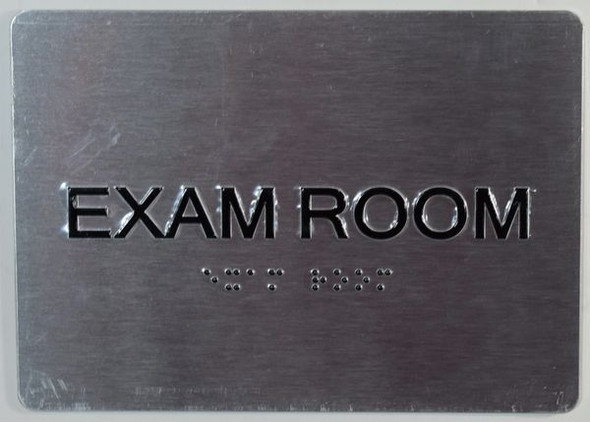 EXAM Room Sign with Tactile Text and Braille Sign -Tactile Signs The Sensation line Ada sign