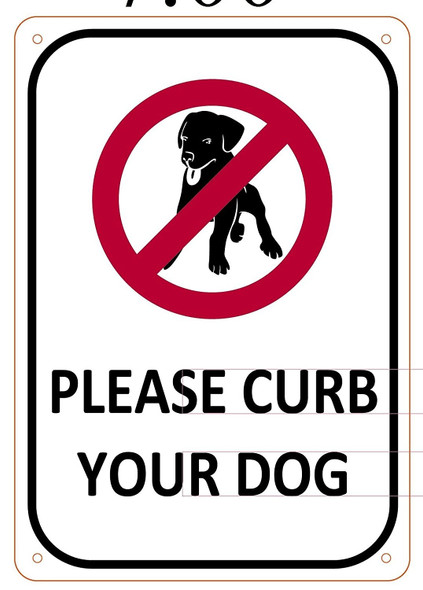 BEWARE OF DOG・PLEASE CURB YOUR DOG サイン2枚 BEWARE OF DOG・PLEASE CURB YOUR DOG サイン2枚 - メルカリ