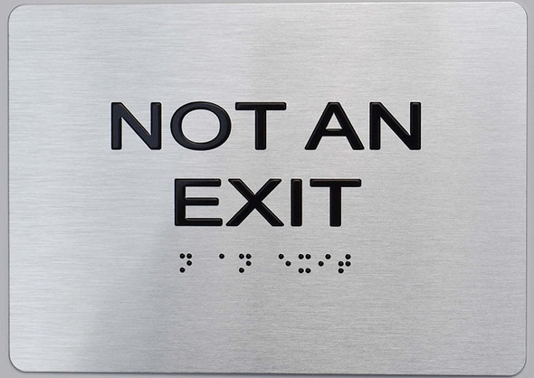 NOT an EXIT ADA-Sign -Tactile Signs The Sensation line Ada sign