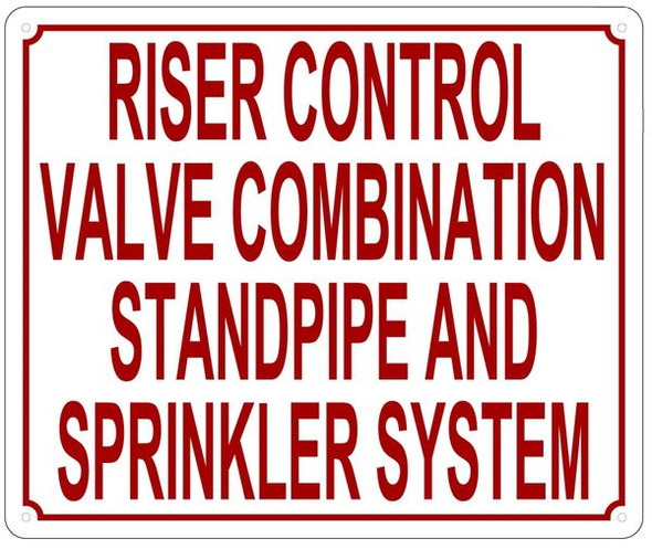 RISER CONTROL Sign