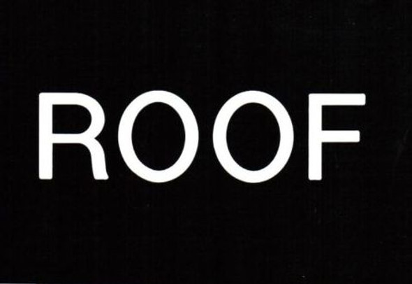 Floor number Roof Signage Engraved Plastic