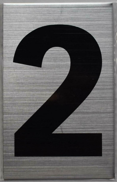 Apartment Number Sign  Two (2)