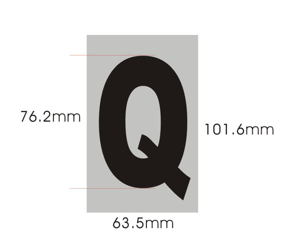 Apartment Number  - Letter Q