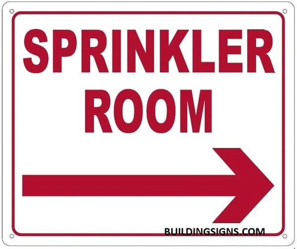 SPRINKLER ROOM RIGHT SIGN