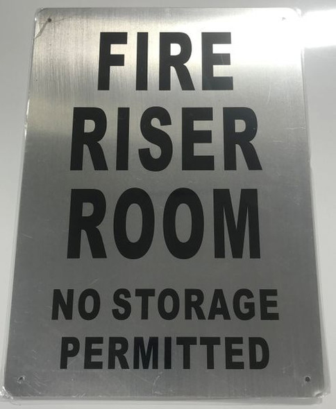 FIRE RISER ROOM Sign for Building