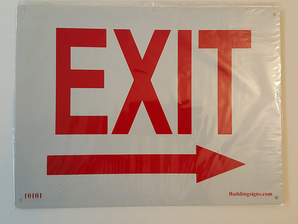 Exit Right Signage