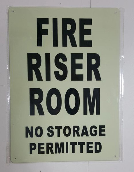 FIRE RISER ROOM Sign for building