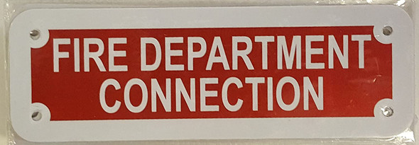 FIRE DEPARTMENT CONNECTION Signage