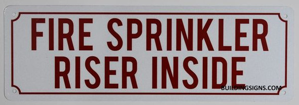 FIRE SPRINKLER Sign for Building