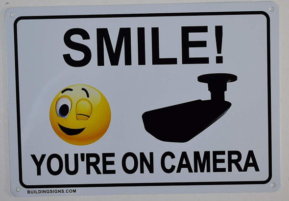 2 Pack -Smile You're On Camera Sign