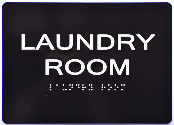 Laundry Room Sign  The Sensation line -Tactile Signs  Ada sign