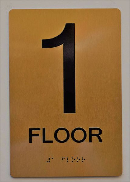 Floor 1 Sign -Tactile Signs Tactile Signs  1ST Floor Sign -Tactile Signs Tactile Signs   The Sensation line Ada sign