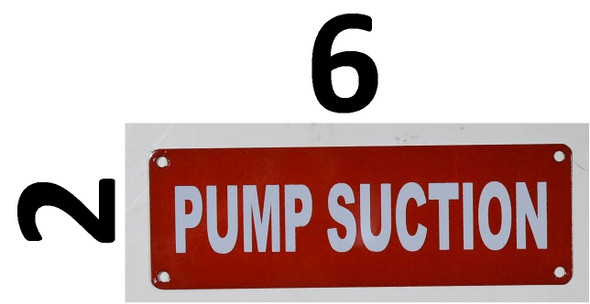 Pump Suction Signage