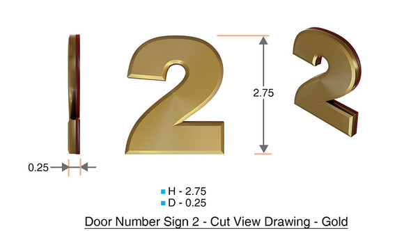 APARTMENT NUMBER Signage