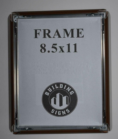 Brown Snap Poster /Picture /Notice  Front Load Easy Open Snap