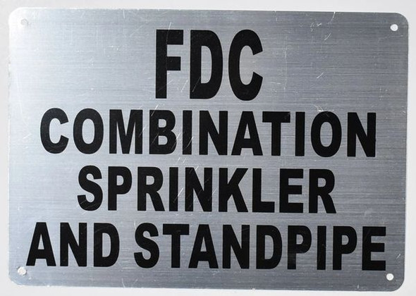 Fire Dept FDC combination sprinkler and standpipe sign