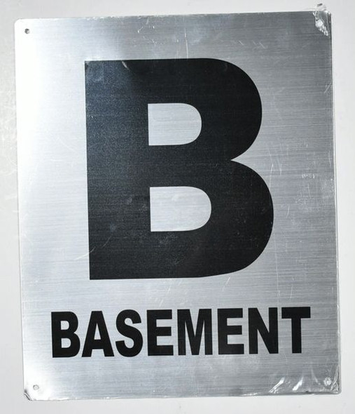Basement Floor Number Sign