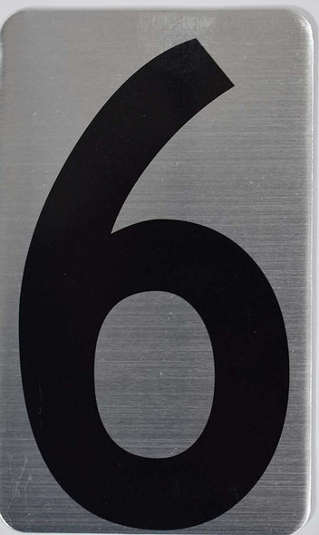 House Number /Apartment Number Sign - SIX (6)