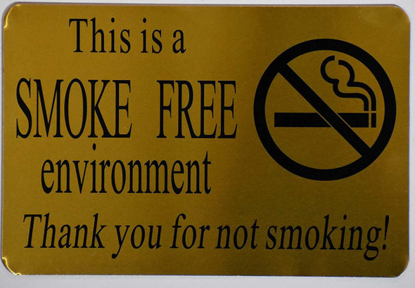 This is Smoke Free Environment Sign