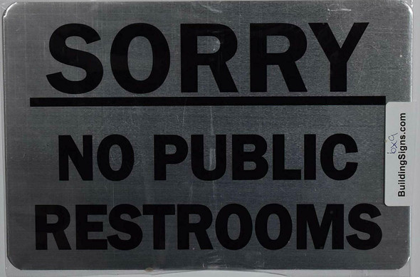 NO Public Restroom with Image 