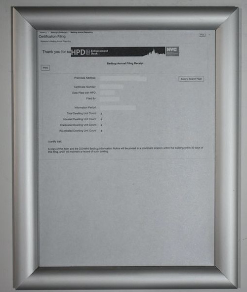 RECEIPT FRAME for Building