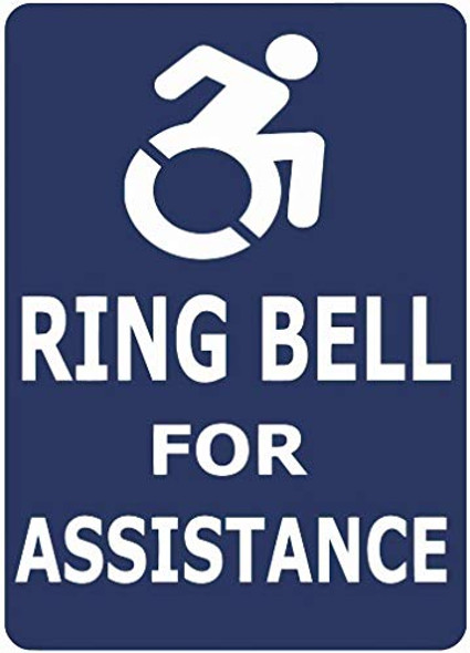 Ring Bell for ASSITANCE Decal Sticker Sign