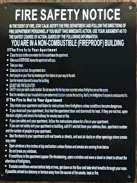 nyc fire proof notice