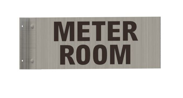 Meter Room SIGNAGE-Two-Sided/Double Sided Projecting, Corridor and Hallway SIGNAGE