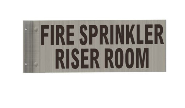 FIRE Sprinkler Riser Room SIGNAGE-Two-Sided/Double Sided Projecting, Corridor and Hallway SIGNAGE