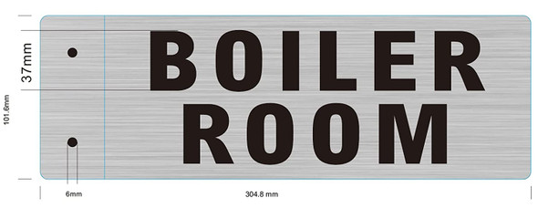 SIGN Boiler Room-Two-Sided/Double Sided Projecting, Corridor and Hallway