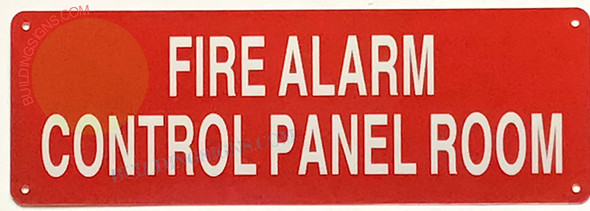 SIGN FIRE Alarm Control Panel Room