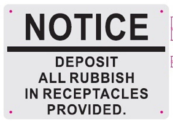 Notice deposit all ruBlack Backroundish in recetacles