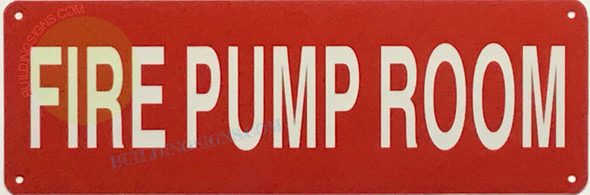 SIGN FIRE PUMP ROOM