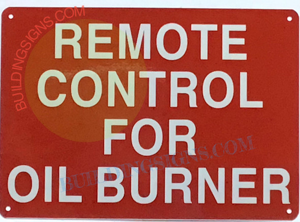 SIGN REMOTE CONTRL FOR OIL BURNER