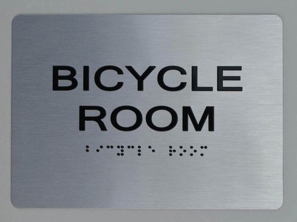 BICYCLE ROOM ADA Sign -Tactile Signs  The sensation line   Ada sign