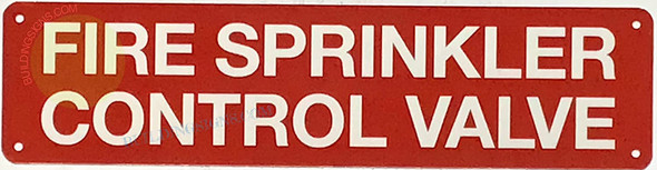 FIRE SPRINKLER CONTROL VALVE SIGN