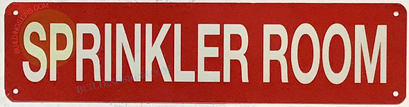 SPRINKLER ROOM Signage, Fire Safety Signage