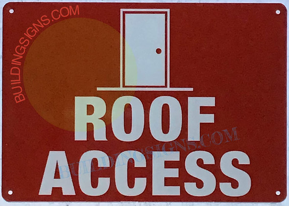 ROOF Access with Symbol Signage