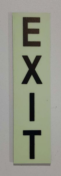 Glow in dark Number EXIT sign The Liberty Line