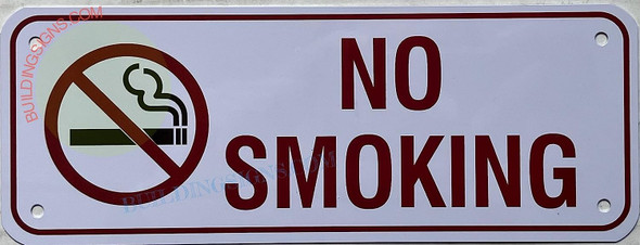 Pack of 5 -NO SMOKING Metal Signage