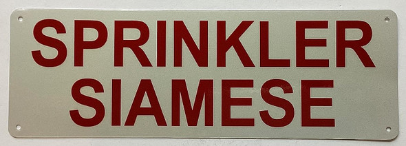 SPRINKLER SIAMESE Signage