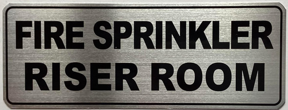 Signage  FIRE SPRINKLER RISER ROOM